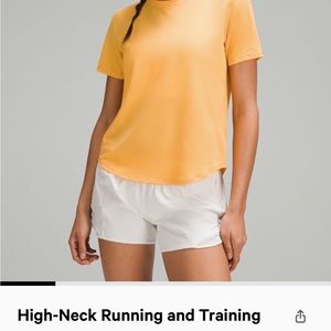 BRAND NEW WITH TAGS LULULEMON - high neck training shirt in mango dream 🧡